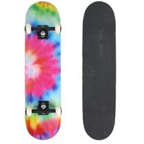 Skateboard Semi-Pro + Capacete Joelheira Cotoveleira Luvas