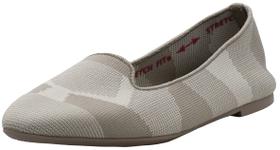 Skechers Feminino Cleo Sherlock Tênis Slip-On Tricô Marrom Escuro