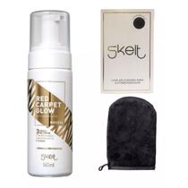Skelt autobronzeador em mousse 140ml + luva aplicadora