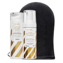 Skelt Mousse Autobronzeador + Iluminador Corporal + Luva Aplicadora