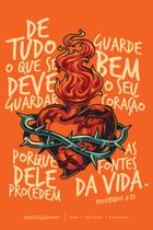 Sketch & planner - coração em chamas: ore, estude, desenhe