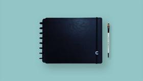 Sketchbook ci black 30fls caderno inteligente