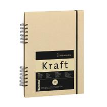 Sketchbook Kraft 120g Meia Espiral A5 com 80 Folhas 10628780
