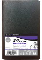 Sketchbook Pocket Daler Rowney Capa Flex 100G 8,9X14 24Fls 482150355