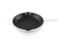 Skillet Le Creuset Esmaltado em Ferro Fundido Signature 10,25 polegadas em branco