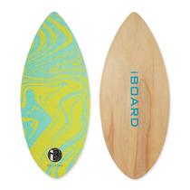 Skimboard iBoard 91 cm, casaco de madeira de alto brilho, amarelo Skimboard iBoard 91 cm, casaco de madeira de alto brilho, amarelo