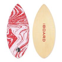 Skimboard iBoard Skipper 91 cm de madeira vermelha de alto brilho
