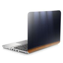 Skin Adesivo Notebook 14" Apresentação Madeira Cortinas d29