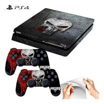 Skin Adesivo Playstation 4 Ps4 Slim Justiceiro Punisher Skin Adesivo Playstation 4 Ps4 Slim Justiceiro Punisher