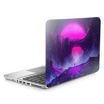 Skin Adesivo Protetor Notebook 14" Arco Purpura Montanhas d1