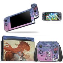 Skin Adesivo Protetor para Nintendo Switch + Película Celeste b3