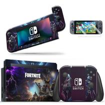 Skin Adesivo Protetor Para Nintendo Switch + Película Fortnite B1 - Skin Zabom