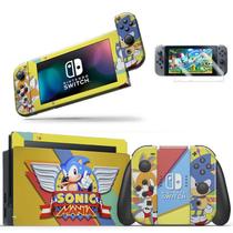 Skin Adesivo Protetor Para Nintendo Switch + Película Sonic Mania B1