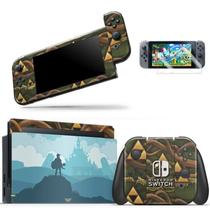 Skin Adesivo Protetor Para Nintendo Switch + Película The Legend Of Zelda Breath Of The Wild B4