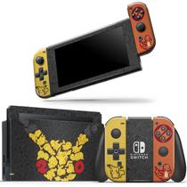 Skin Adesivo Protetor para Nintendo Switch Pokémon Pikachu Charmander b1