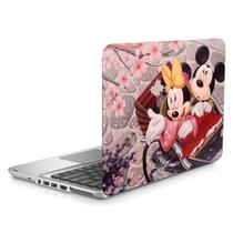 Skin Adesivo Protetor para Notebook 13,3" Mickey Minnie Sakura Japão Kimono d1