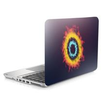 Skin Adesivo Protetor para Notebook 14" Wide Burn Queimado d1