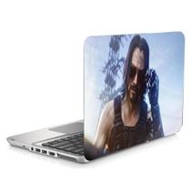 Skin Adesivo Protetor para Notebook 14” Wide Cyber Punk 2077 Johnny Silverhand b1