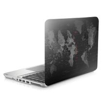 Skin Adesivo Protetor Para Notebook 14 Wide Mapa Mundi D1