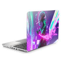 Skin Adesivo Protetor Para Notebook 14 Wide Neon Samurai B22