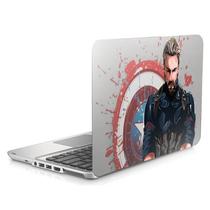 Skin Adesivo Protetor para Notebook 15" Capitão America Steve Rogers Marvel b2