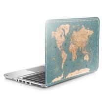 Skin Adesivo Protetor para Notebook 15" Mapa Mundi Atlas d23