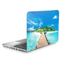 Skin Adesivo Protetor Para Notebook 15" Praia Paradisíaca D2