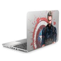Skin Adesivo Protetor para Notebook 15,6" Capitão America Steve Rogers Marvel b2