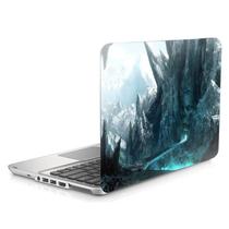 Skin Adesivo Protetor para Notebook 17" Caverna Caveira Geada d1