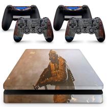 Skin Adesivo Protetor para PS4 Slim Call of Duty Modern Warfare Warzone Ghost b3