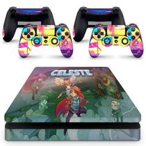 Skin Adesivo Protetor Para Ps4 Slim Celeste B2 - Skin Zabom