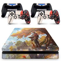 Skin Adesivo Protetor Para Ps4 Slim Ghost Of Tsushima Jin Sakai B4 - Skin Zabom