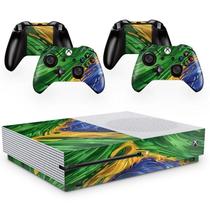 Skin Adesivo Protetor Para X Box One S E Controles Brasil B3