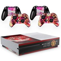 Skin Adesivo Protetor para X Box One S e Controles Manchester United b1