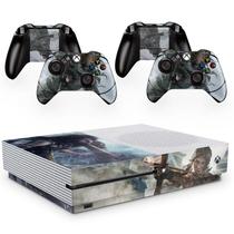 Skin Adesivo Protetor para X Box One S e Controles Shadow Rise of Tomb Raider b3