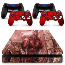 Skin Adesivo Protetor Ps4 Slim Spider-Man Homem-Aranha Homem