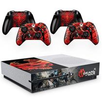 Skin Adesivo Protetor X Box One S E Controles Gears Of War