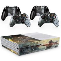 Skin Adesivo Protetor X Box One S E Controles Shadow Rise Of