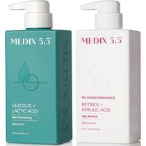 Skin Care Set Medix Esfoliante para Lavagem Corporal e Loção com Ácido Glicólico Skin Care Set Medix Esfoliante para Lavagem Corporal e Loção com Ácido Glicólico