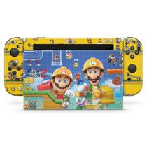 Skin Compatível Nintendo Switch Adesivo - Super Mario Maker 2