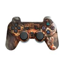 Skin Compatível PS2 Controle Adesivo - God Of War 2 II