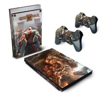 Skin Compatível PS2 Slim Adesivo - God Of War 2 II