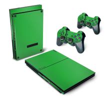 Skin Compatível PS2 Slim Adesivo - Verde