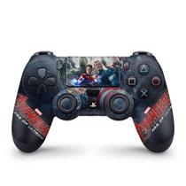 Skin Compatível PS4 Controle Adesivo - Avengers - Age Of Ultron - Pop Arte Skins