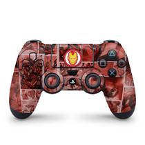 Skin Compatível PS4 Controle Adesivo - Homem De Ferro Comics