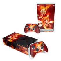 Skin Compatível Xbox Series S Adesivo - Fire Flower