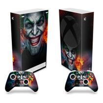 Skin Compatível Xbox Series S Vertical Adesivo - Coringa Joker - Pop Arte Skins