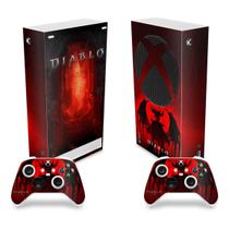 Skin Compatível Xbox Series S Vertical Adesivo - Diablo IV 4 - Pop Arte Skins