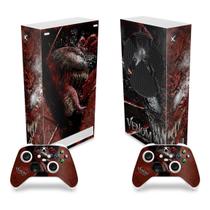 Skin Compatível Xbox Series S Vertical Adesivo - Venom Tempo de Carnificina - Pop Arte Skins