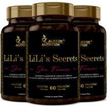 Skin Firmmes Lilis Secrets 180 Cápsulas - Óleo de Cártamo Semente de uva e Girassol - Alisson Nutrition